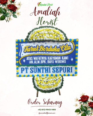 Papan Bunga Duka di Moba